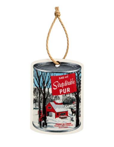 Décoration pour sapin canne de sirop d'érable