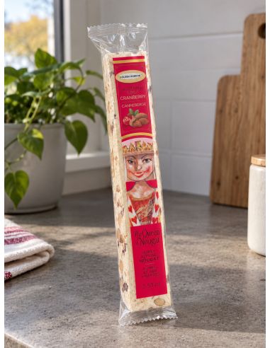 Barre de nougat tendre aux canneberges - 100g