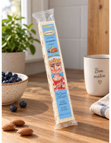 Barre de nougat tendre aux bleuets - 100g