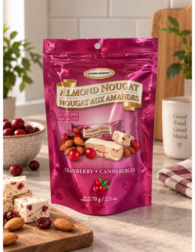 Sachet de nougat tendre aux canneberges - 70g