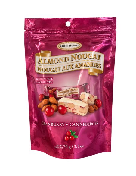 Sachet de nougat tendre aux canneberges - 70g