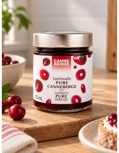Confiture de Pure Canneberge (Cranberry) - 212 ml