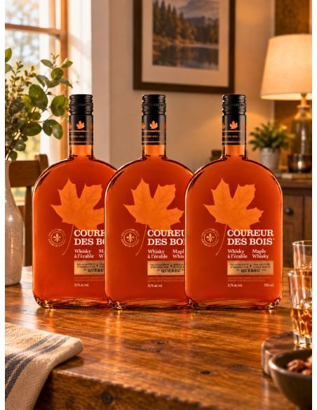 Pack de 4 Liqueurs de whisky au sirop d'érable | Coureur des bois