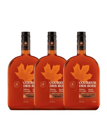 Pack de 4 Liqueurs de whisky au sirop d'érable | Coureur des bois