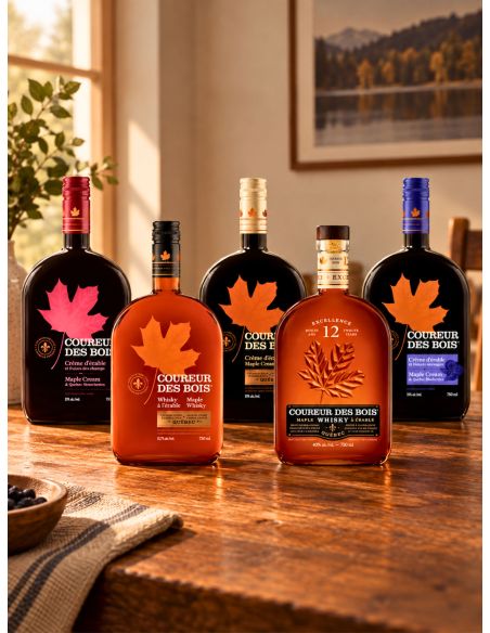 Collection 4 whiskies et crèmes - Coureur des Bois