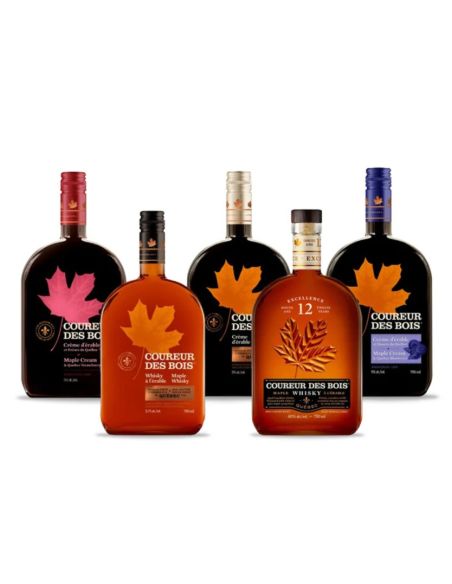 Collection 4 whiskies et crèmes - Coureur des Bois