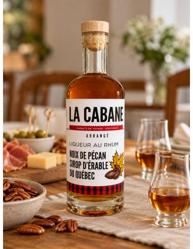 Rhum Sirop d'érable et Noix de pécan - La Cabane