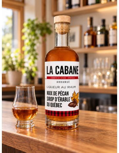 Rhum Sirop d'érable et Noix de pécan - La Cabane